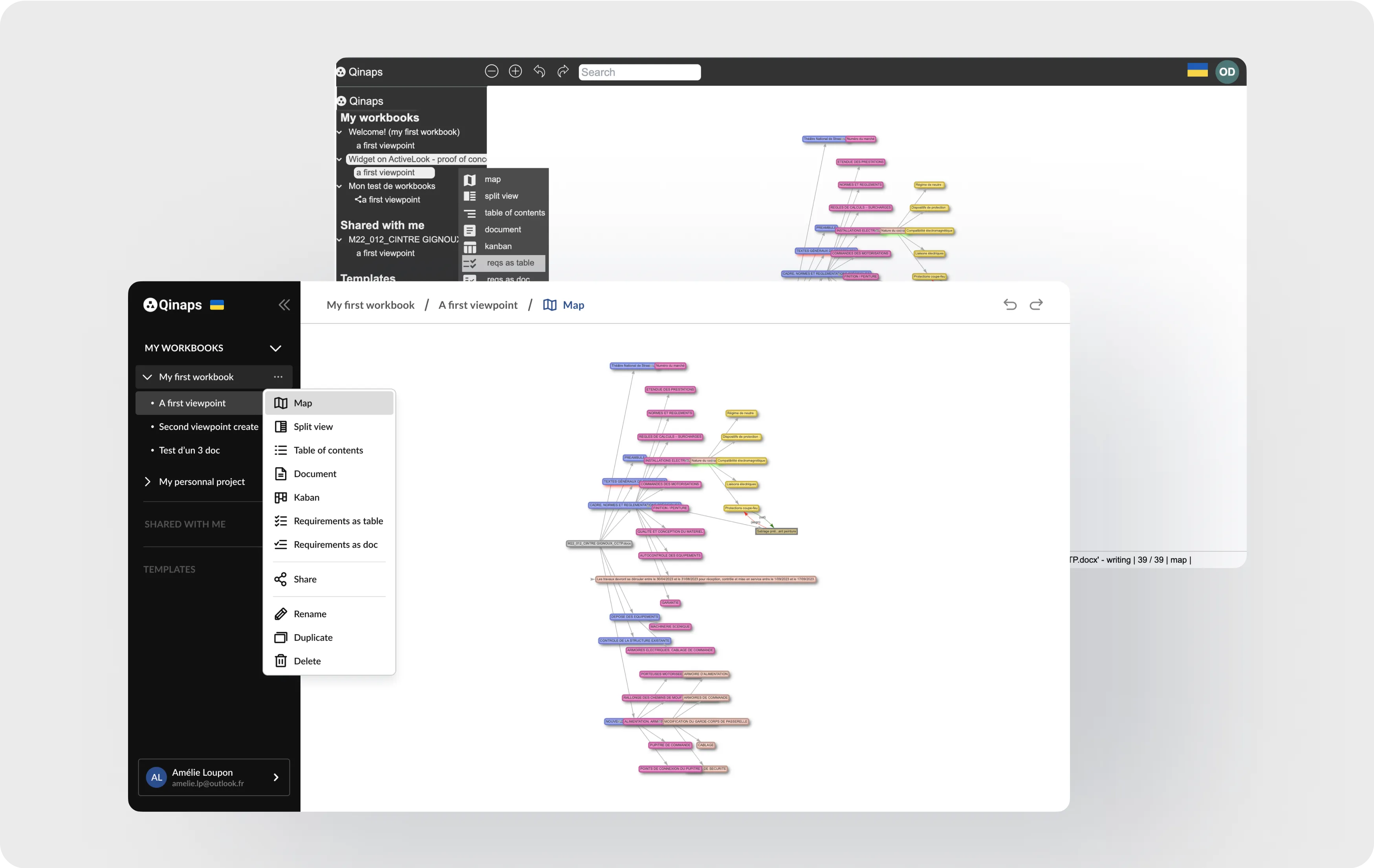 Qinaps interface